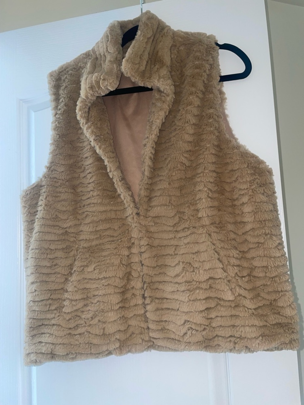 Mixit Tan Faux Fur Vest